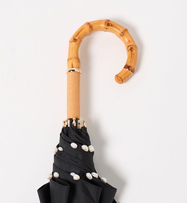 UNITED ARROWS「無地&times;淡水パール 晴雨兼用 長傘」|傘|