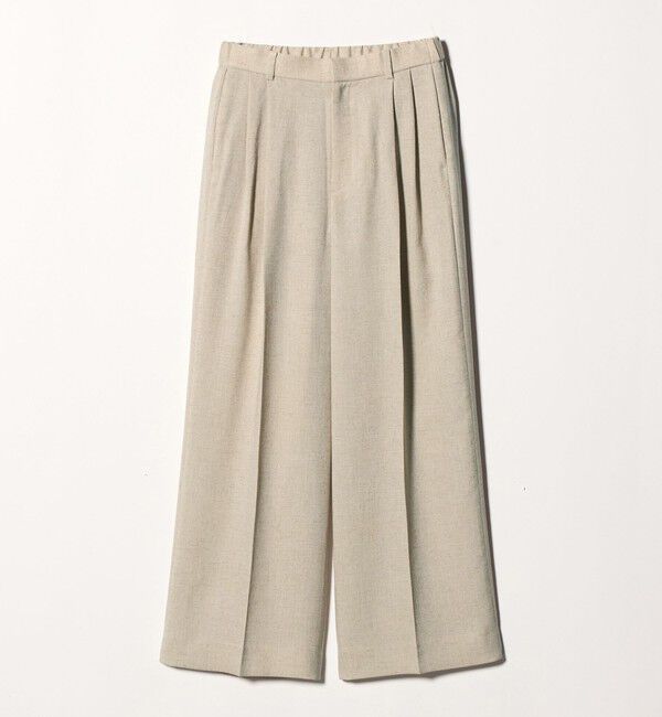 UNITED ARROWS「Spiree IAS 2タック ワイドパンツ ‐UVカット 接触冷感 ウォッシャブル‐」|スラックス|NATURAL