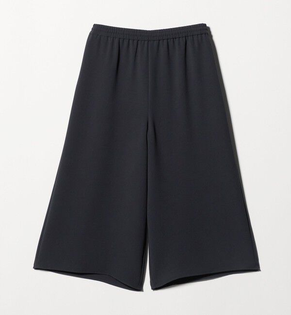 UNITED ARROWS「COMFY クロップド ワイドパンツ ‐防汚 UVカット ウォッシャブル‐」|チノ|DK.GRAY
