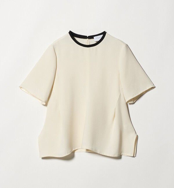 UNITED ARROWS「COMFY イレギュラー ヘム ブラウス ‐防汚 UVカット ウォッシャブル‐」|シャツ・ブラウス|OFF WHITE