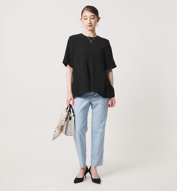 UNITED ARROWS「COMFY イレギュラー ヘム ブラウス ‐防汚 UVカット ウォッシャブル‐」|シャツ・ブラウス|