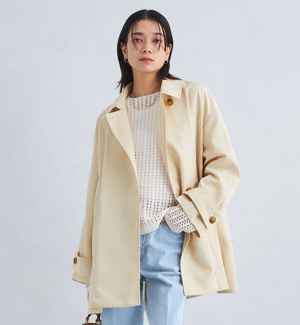 UNITED ARROWS green label relaxing「テントライン ミドル コート -撥水-」|その他|OFF WHITE