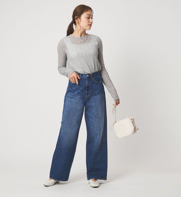 UNITED ARROWS green label relaxing「【WEB限定】＜at ease＞レース プルオーバー カットソー」|Tシャツ・カットソー|