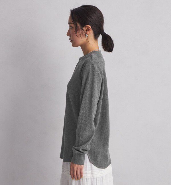 UNITED ARROWS green label relaxing「＜at ease＞ヘンリーネック ワッフル プルオーバー カットソー」|Tシャツ・カットソー|