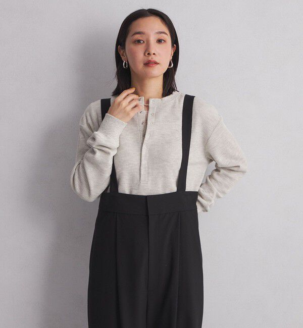 UNITED ARROWS green label relaxing「＜at ease＞ヘンリーネック ワッフル プルオーバー カットソー」|Tシャツ・カットソー|