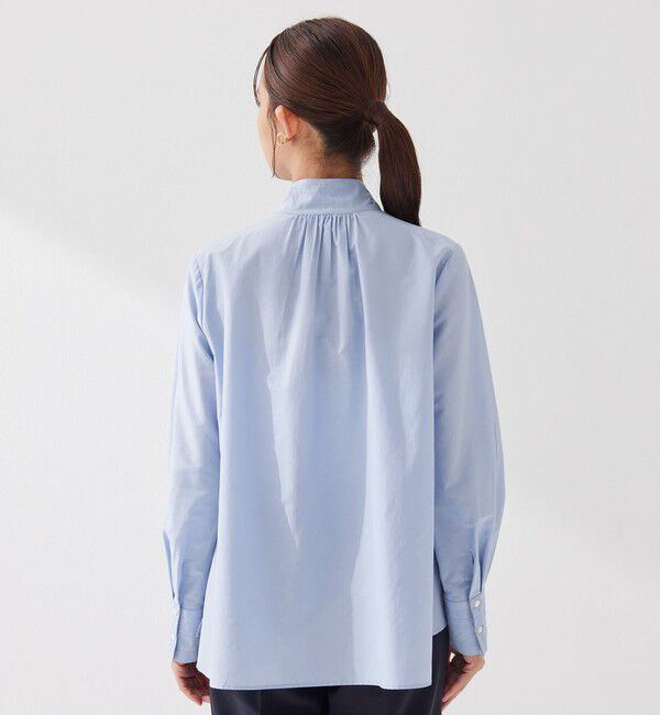 UNITED ARROWS green label relaxing「［size SHORTあり］ボウタイ ギャザー ブラウス」|シャツ・ブラウス|