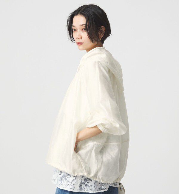 UNITED ARROWS green label relaxing「シアー ギャザー フード ブルゾン」|ブルゾン・スタジャン|