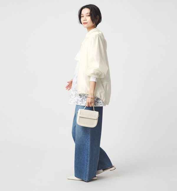 UNITED ARROWS green label relaxing「シアー ギャザー フード ブルゾン」|ブルゾン・スタジャン|