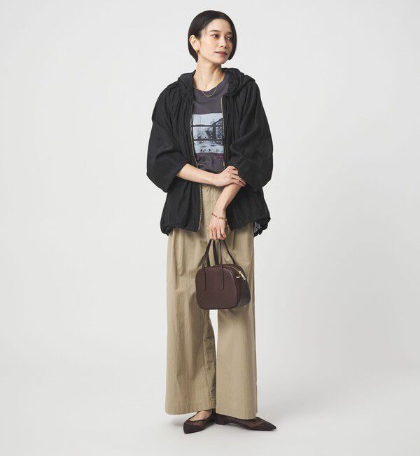 UNITED ARROWS green label relaxing「シアー ギャザー フード ブルゾン」|ブルゾン・スタジャン|