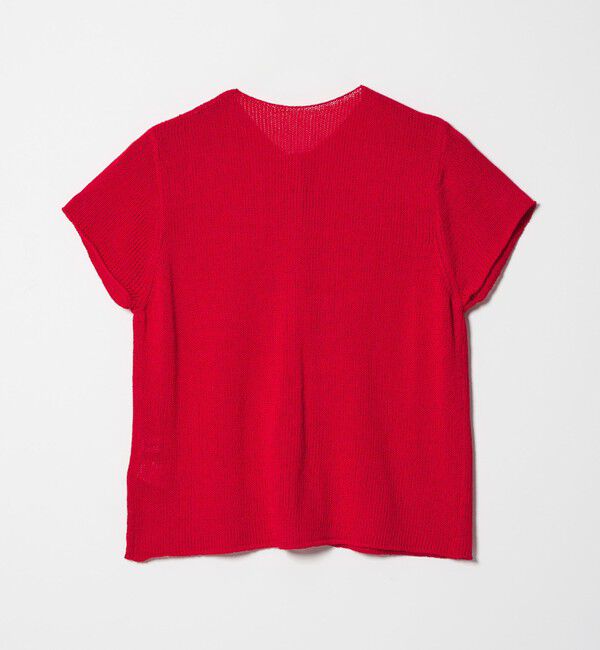 EMMEL REFINES「＜EMMEL REFINES＞EM ソフトニット ボタン ショートスリーブ」|ニット・セーター|