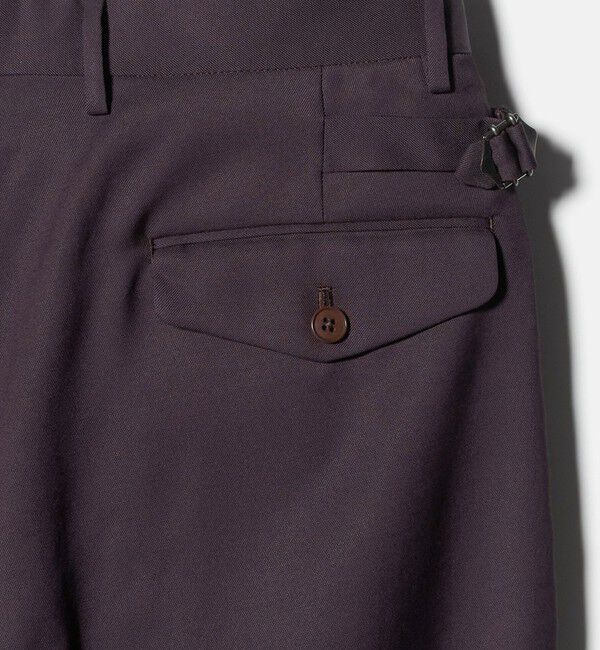 UNITED ARROWS green label relaxing「FINE BASIC トリアセテート ウール  2P ワイド スラックス パンツ W4 」|スラックス|