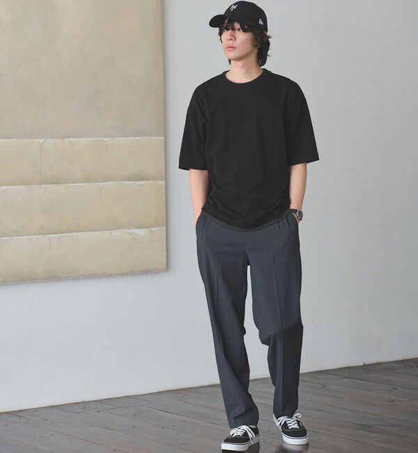 UNITED ARROWS green label relaxing「ピケ フェイクレイヤード クルーネック 半袖 Ｔシャツ」|Tシャツ・カットソー|