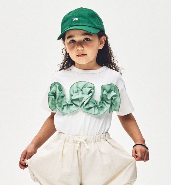 UNITED ARROWS green label relaxing「【スタメンシリーズ】フリル Tシャツ / キッズ  100cm-160cm」|Tシャツ・カットソー|OFF WHITE