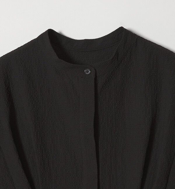 EMMEL REFINES「＜EMMEL REFINES＞EM バンドカラー タック ショートスリーブ シャツ」|シャツ・ブラウス|