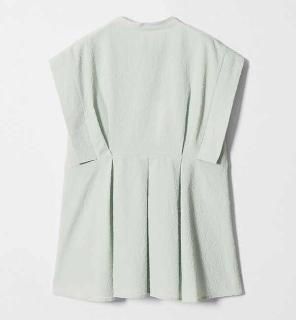 EMMEL REFINES「＜EMMEL REFINES＞EM バンドカラー タック ショートスリーブ シャツ」|シャツ・ブラウス|