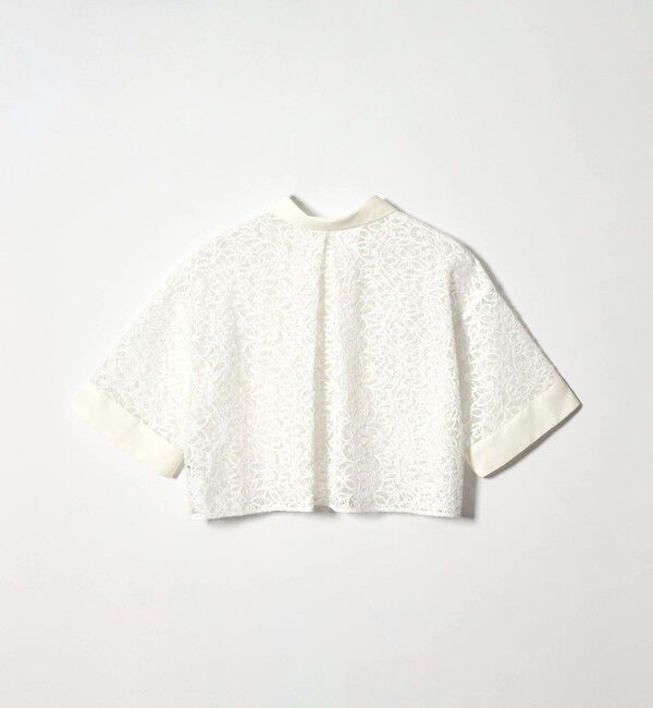 EMMEL REFINES「＜EMMEL REFINES＞EM ラッセルレース ショートスリーブ シャツ」|シャツ・ブラウス|