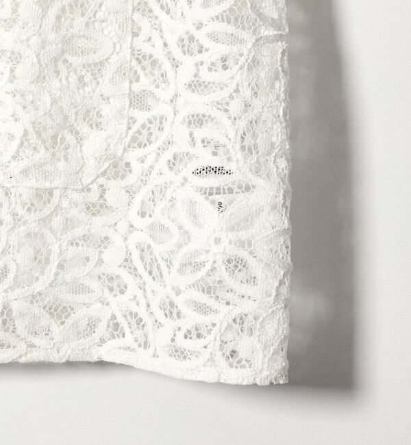 EMMEL REFINES「＜EMMEL REFINES＞EM ラッセルレース ショートスリーブ シャツ」|シャツ・ブラウス|