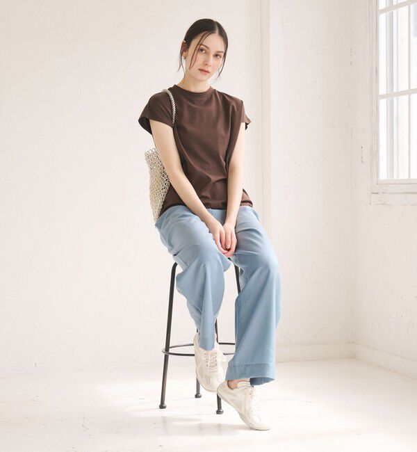 BEAUTY&YOUTH UNITED ARROWS「クルーネック フレンチスリーブ カットソー」|Tシャツ・カットソー|