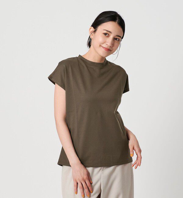 BEAUTY&YOUTH UNITED ARROWS「クルーネック フレンチスリーブ カットソー」|Tシャツ・カットソー|
