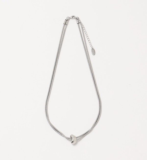 BEAUTY&YOUTH UNITED ARROWS「スネークチェーン&times;ビーンモチーフ 2連ネックレス」|ネックレス|