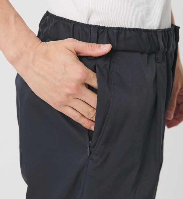 BEAUTY&YOUTH UNITED ARROWS「TASLAN 1P イージー テーパード パンツ NO.7 吸水速乾機能付き」|チノ|