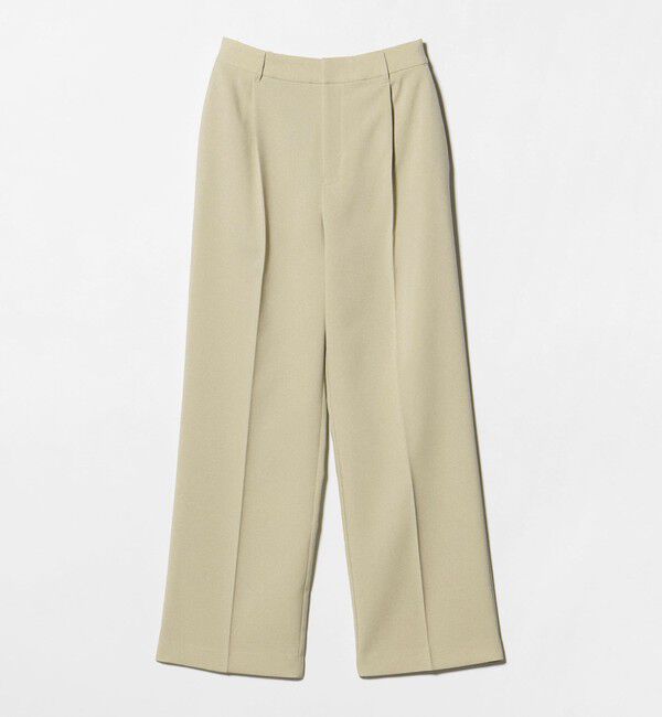 BEAUTY&YOUTH UNITED ARROWS「【WEB限定 Wardrobe DAILY MINIMAL】メランジ タックストレートパンツ ウォッシャブル」|スラックス|BEIGE
