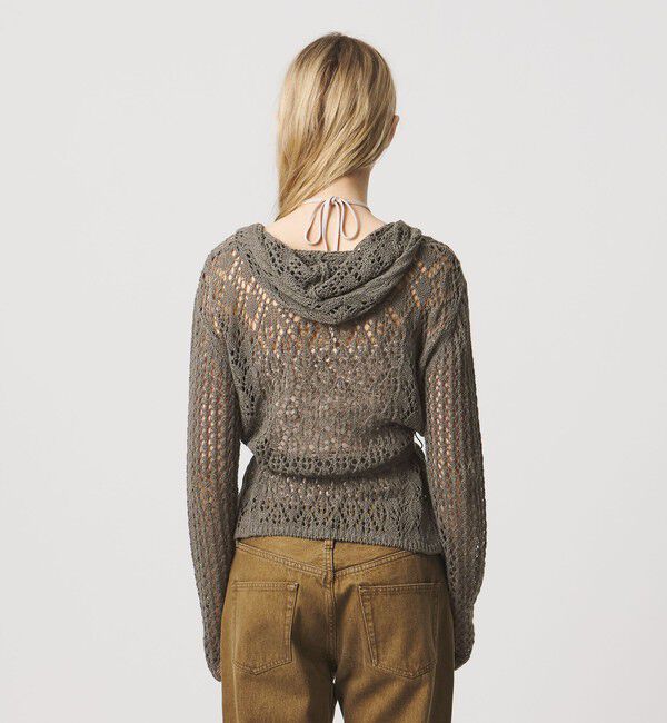 ATTISESSION「＜ATTISESSION＞フーディー ニット カーディガン」|カーディガン|