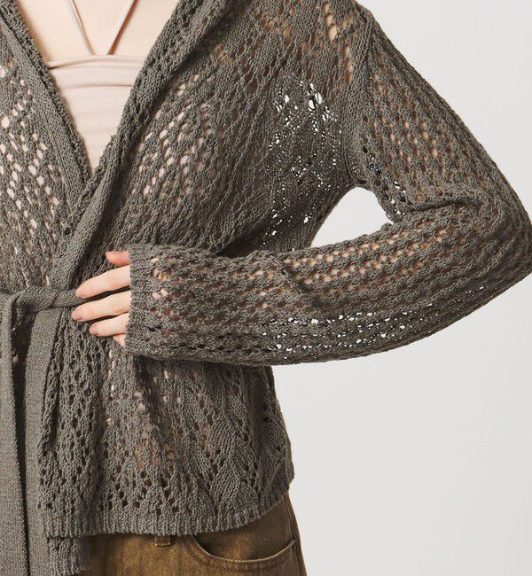 ATTISESSION「＜ATTISESSION＞フーディー ニット カーディガン」|カーディガン|