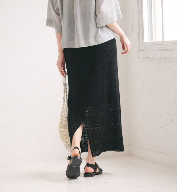 BEAUTY&YOUTH UNITED ARROWS「レースプリーツ タイトスカート ウォッシャブル」|タイト|