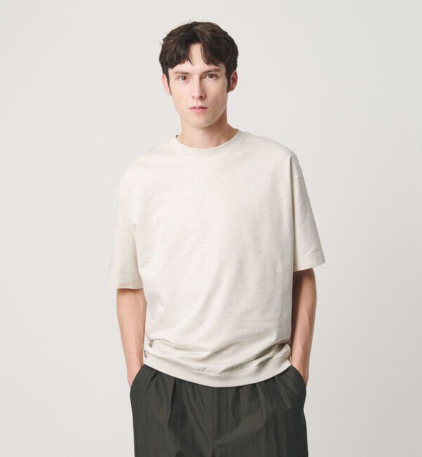 BEAUTY&YOUTH UNITED ARROWS「金政メリヤス メロー コットン スウェット Ｔシャツ MADE IN JAPAN」|Tシャツ・カットソー|NATURAL