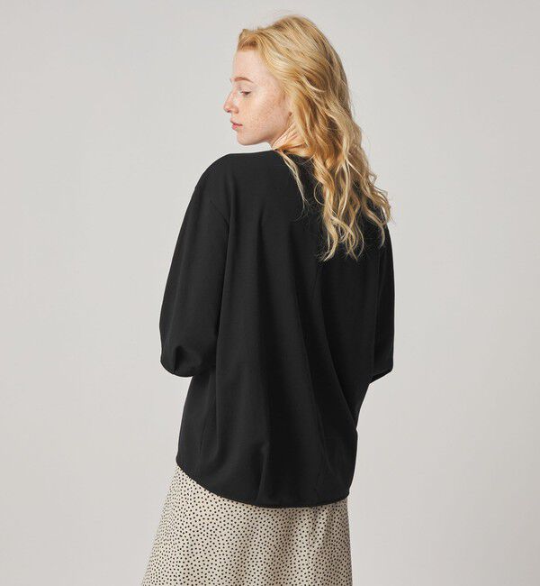 STEVEN ALAN「＜Steven Alan＞ハイゲージ スウェット コクーン プルオーバー」|Tシャツ・カットソー|BLACK