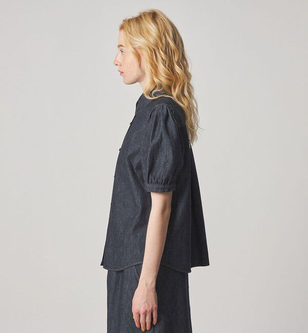STEVEN ALAN「＜Steven Alan＞ライトオンスデニム パフスリーブ シャツ」|シャツ・ブラウス|
