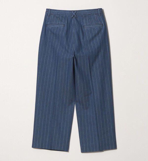 MONKEY TIME「ライトオンス ストライプ デニム 2P ワイド パンツ」|チノ|