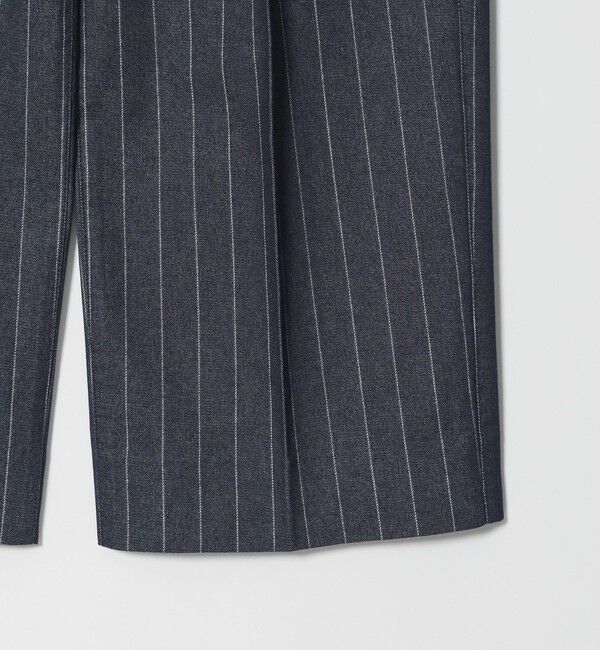 MONKEY TIME「ライトオンス ストライプ デニム 2P ワイド パンツ」|チノ|