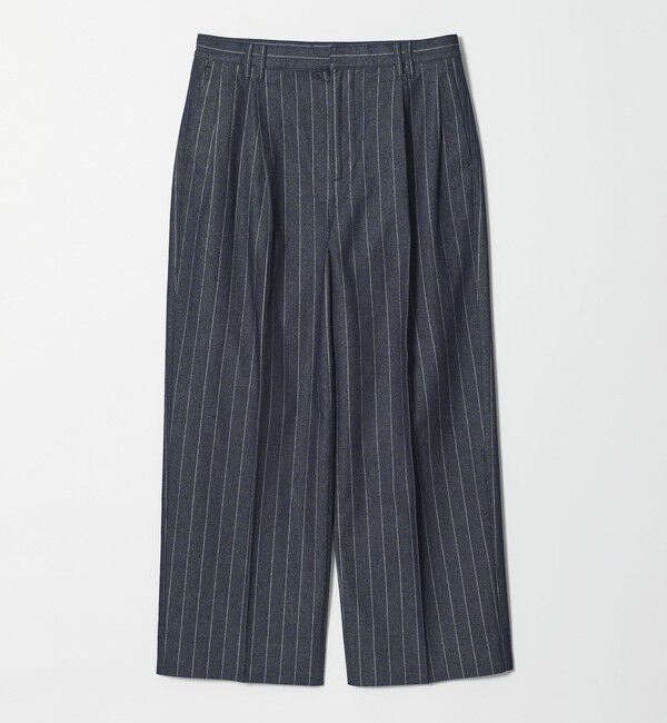 MONKEY TIME「ライトオンス ストライプ デニム 2P ワイド パンツ」|チノ|