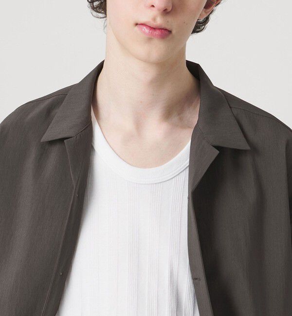 MONKEY TIME「RENU TROシリーズ オープン カラー シャツ -セットアップ対応-」|シャツ・ブラウス|