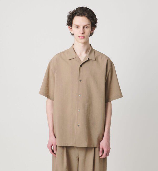 MONKEY TIME「RENU TROシリーズ オープン カラー シャツ -セットアップ対応-」|シャツ・ブラウス|