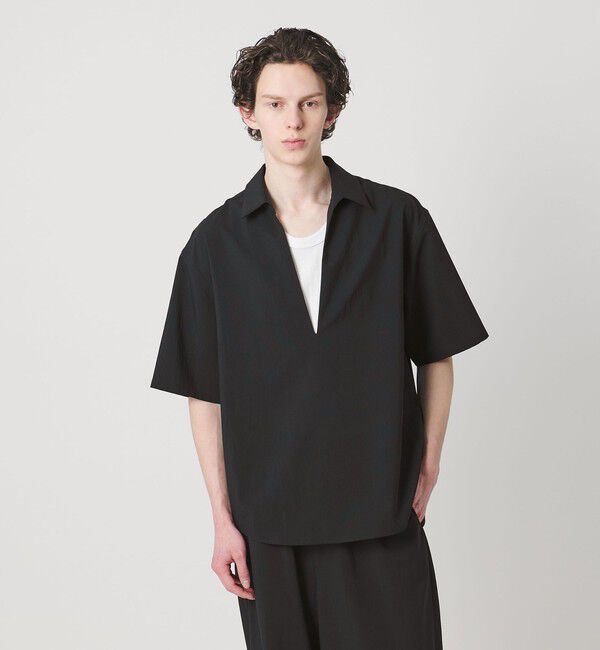 MONKEY TIME「RENU TROシリーズ ディープ Vネック シャツ -セットアップ対応-」|シャツ・ブラウス|