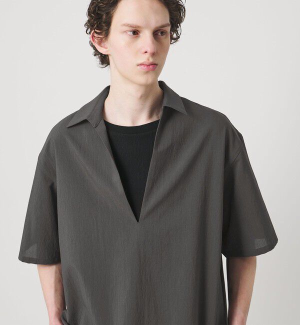 MONKEY TIME「RENU TROシリーズ ディープ Vネック シャツ -セットアップ対応-」|シャツ・ブラウス|