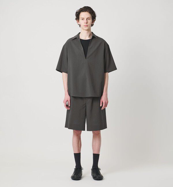 MONKEY TIME「RENU TROシリーズ ディープ Vネック シャツ -セットアップ対応-」|シャツ・ブラウス|