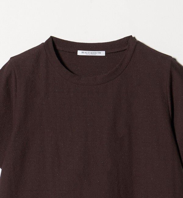 BEAUTY&YOUTH UNITED ARROWS「コットンポリエステル ラメ ショートスリーブ カットソー」|Tシャツ・カットソー|