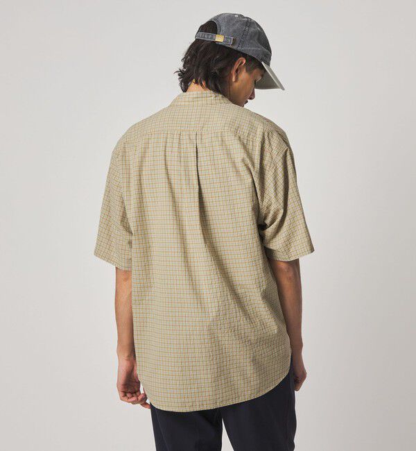 STEVEN ALAN「＜Steven Alan＞ ドビー チェック リバースシーム ショートスリーブ シャツ」|シャツ・ブラウス|