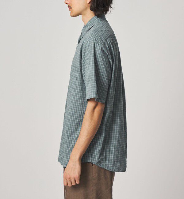 STEVEN ALAN「＜Steven Alan＞ ドビー チェック リバースシーム ショートスリーブ シャツ」|シャツ・ブラウス|