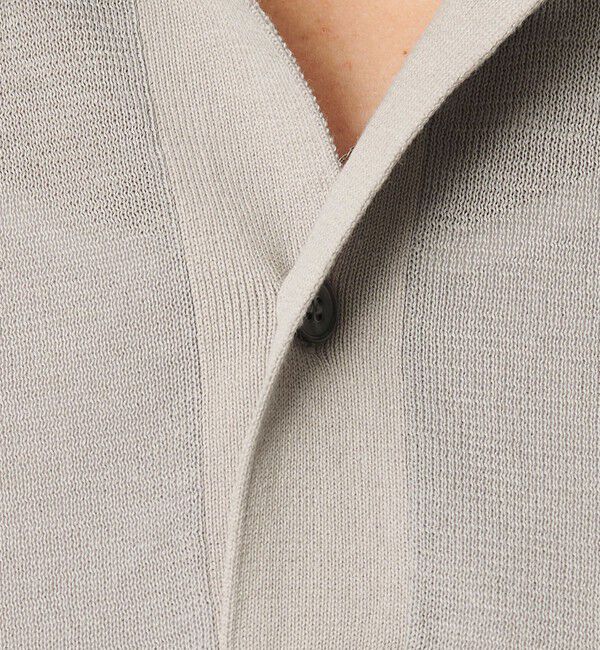 BEAUTY&YOUTH UNITED ARROWS「クレイジーパターン ギマ ショートスリーブ ポロニット」|ニット・セーター|