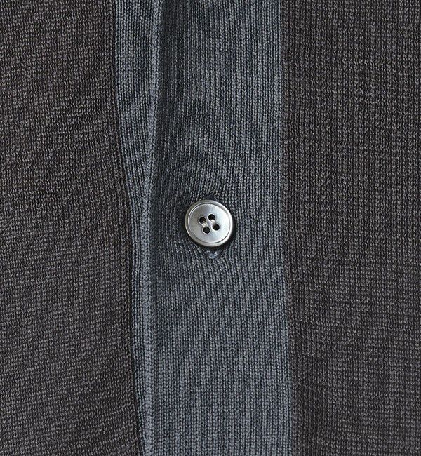 BEAUTY&YOUTH UNITED ARROWS「クレイジーパターン ギマ ショートスリーブ ポロニット」|ニット・セーター|