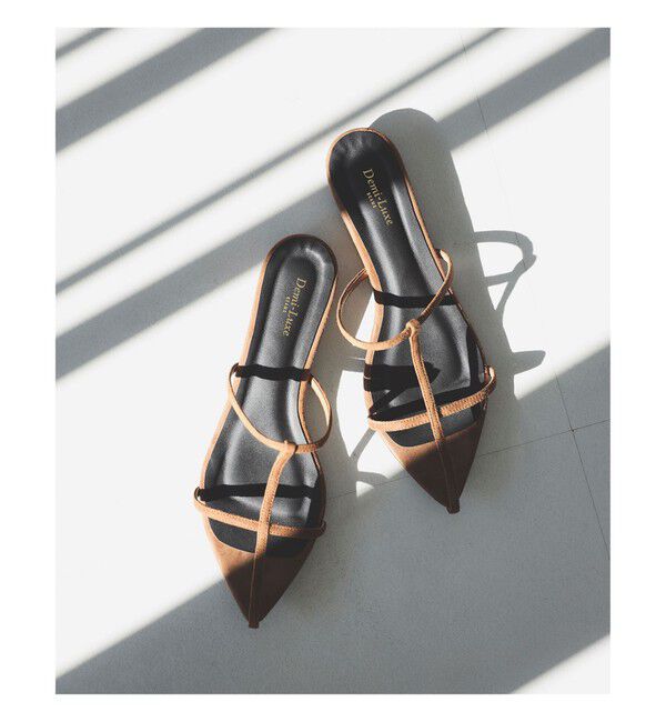 Demi-Luxe BEAMS 「ポインテッド ヌードサンダル .M」|サンダル|BROWN