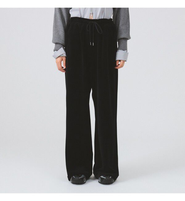 Ray BEAMS 「ベロア ワイド スウェット パンツ」|その他|