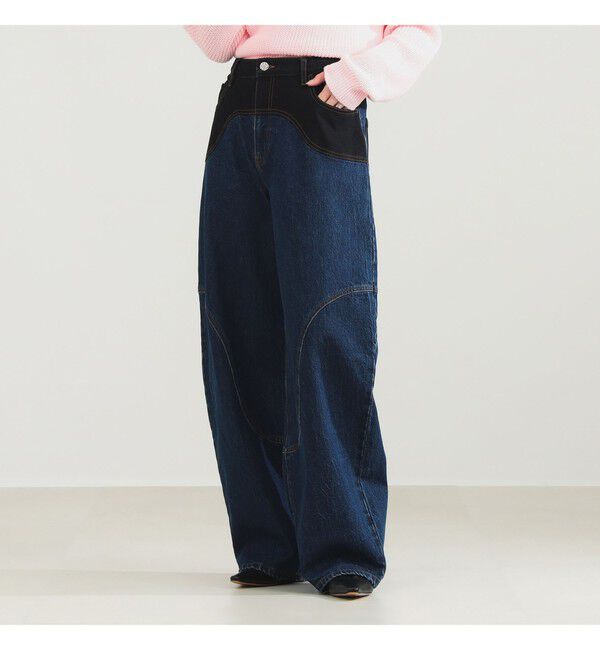 Demi-Luxe BEAMS 「BAUM UND PFERDGARTEN / NAPOLEN デニムパンツ」|デニム|BLUE_BLACK_MIX
