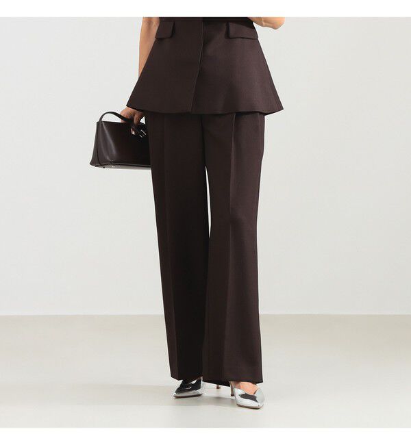 Demi-Luxe BEAMS 「エディター東原妙子 &times; Demi-Luxe BEAMS / ツイル イージー ストレート パンツ」|チノ|