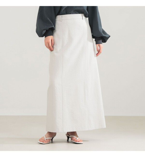 Demi-Luxe BEAMS 「AK+1 / フロント 切り替え スカート」|スカート|GREIGE